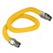 Flextron Gas Line Hose 3/8'' O.D.x36'' Len 3/8" FIPxMIP Fittings Yellow Coated Stainless Steel Flexible FTGC-YC14-36I - alternate 1